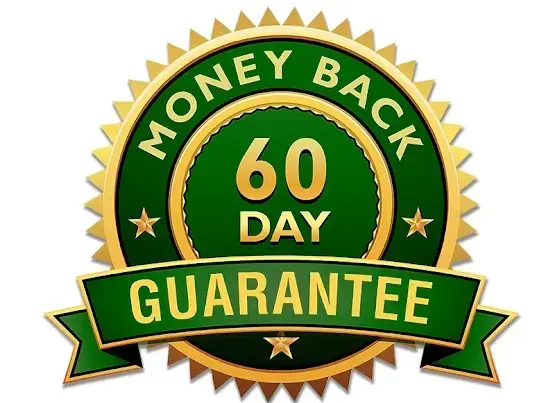 60 day money back guarantee